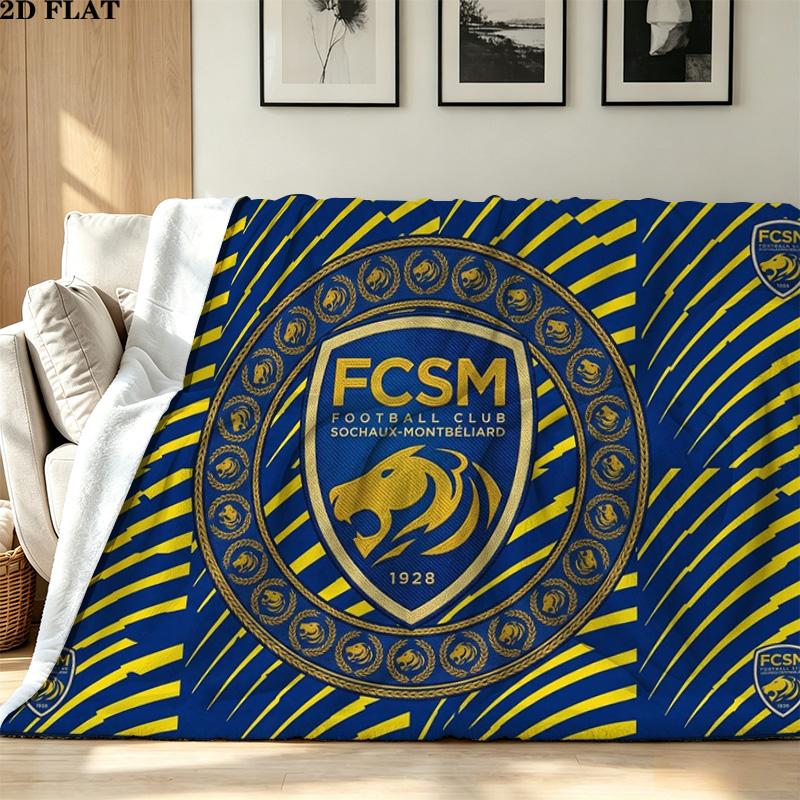 FC SOCHAUX Print Flannel Blanket High Quality Warm Comfortable Cover for All Seasons Perfect for Gifts Home Decor