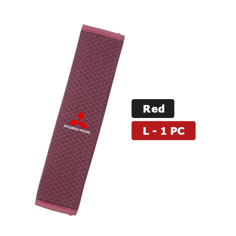 cxdjmy1 For Mitsubishi 1/2PCS Car Seat Belt Cover Adjustable Ice Silk Safety Protection Shoulder Pad Outlander Lancer Cross Colt Xpander