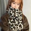 Lightweight Leopard Print Scarf Cashmere Blend Winter Shawl Fashion Imitation Wool Scarf  Unisex