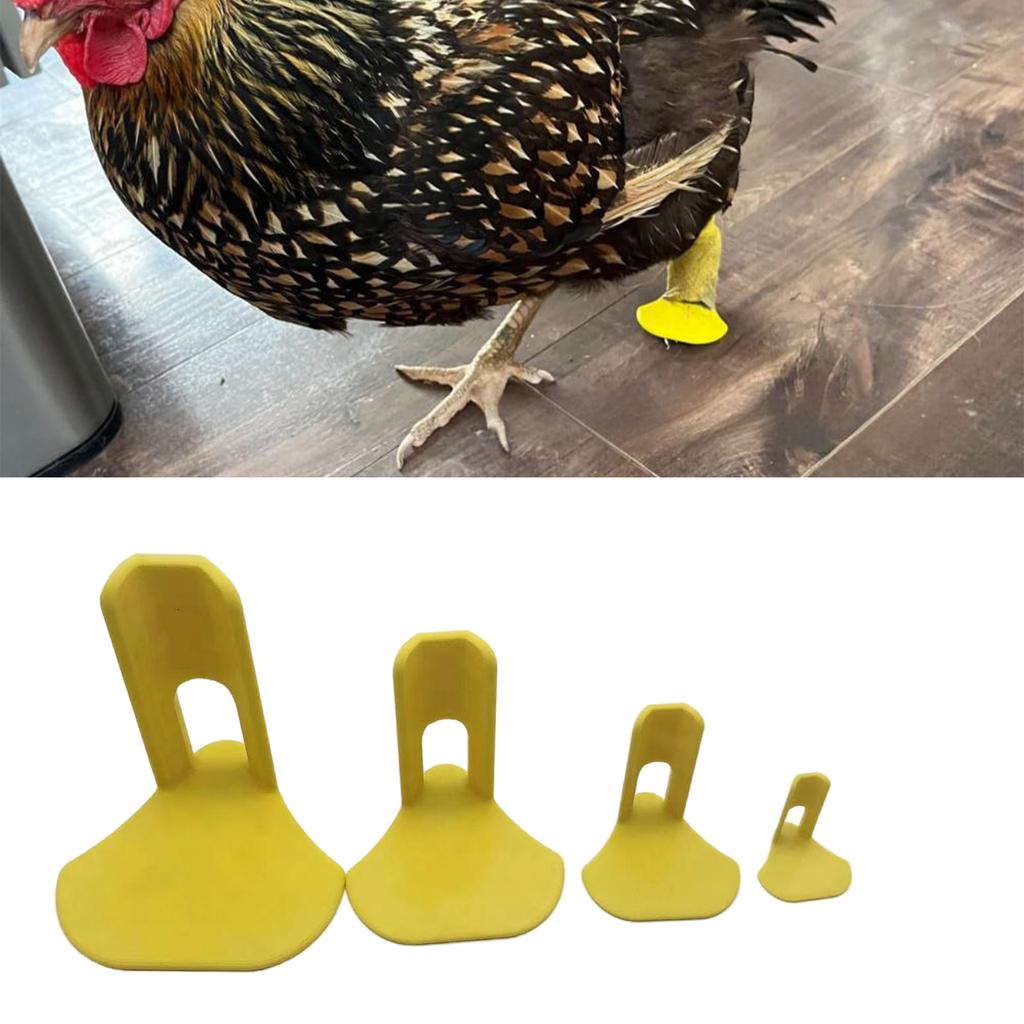 Набор из 4 пластиковых шин для куриной лапы для травмированной птицы и домашней птицы, протекторы для безопасного восстановления и безопасности, фиксирующие шины