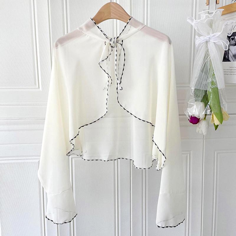 1 шт. Тонкий свободный защитный рукав с длинным рукавом, дышащий женский кардиган, модная защита от солнца, корейский стиль, солнцезащитный платок