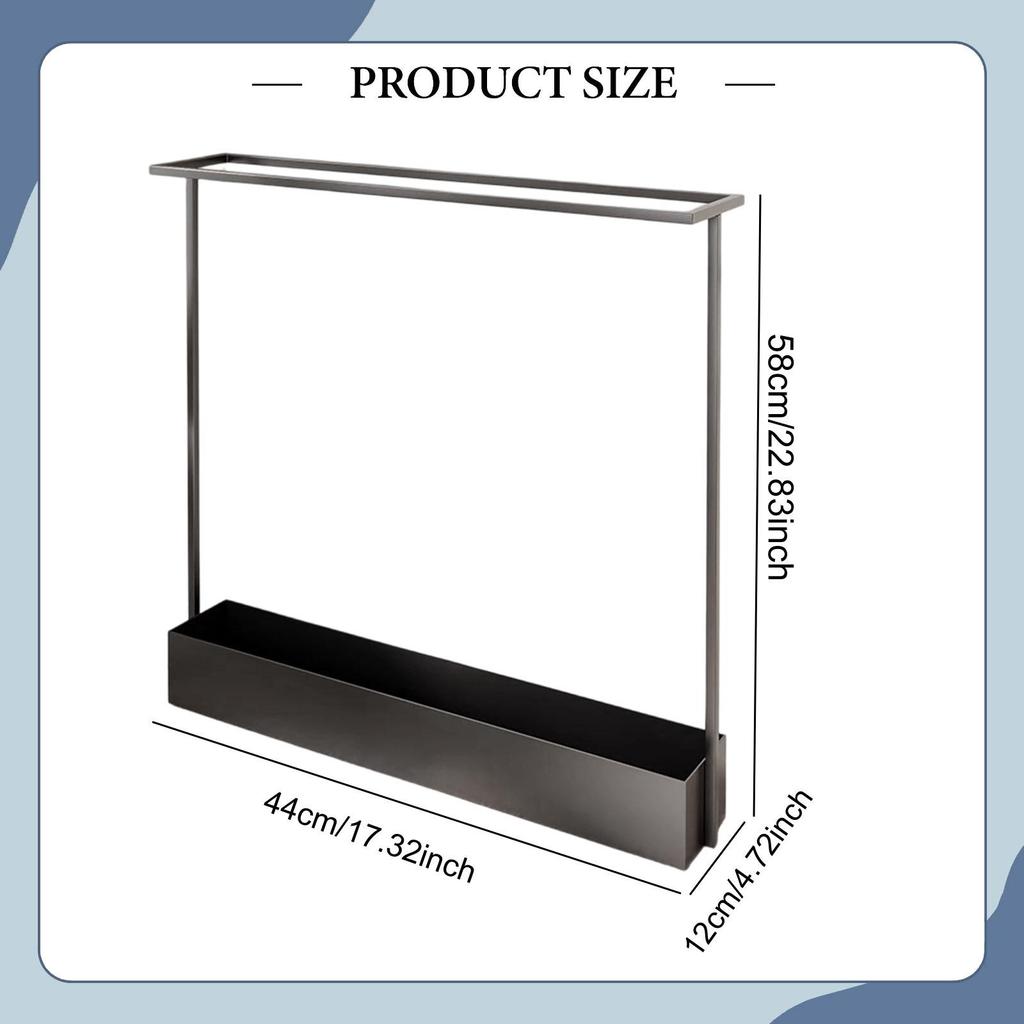 Badminton Racket Holder, Tennis Display Stand, Sturdy Metal Storage Organizer with Built-in