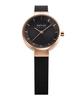 BERING Solar Sapphire Rose Mesh Strap [Officially Imported] Watch, Unisex, Shatter-Resistant, Scratch-Resistant Crystal, Long-Term Warranty,