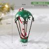 Metal Christmas Tree Hanging Decorations Set - Santa Claus Reindeer Snowman Ornaments Holiday Home Party Decor