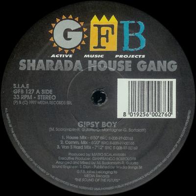 12-дюймовая пластинка SHARADA HOUSE GANG - Gipsy Boy GFB127 GFB Records 1997 Италия Танцевальная и Электронная Б/У