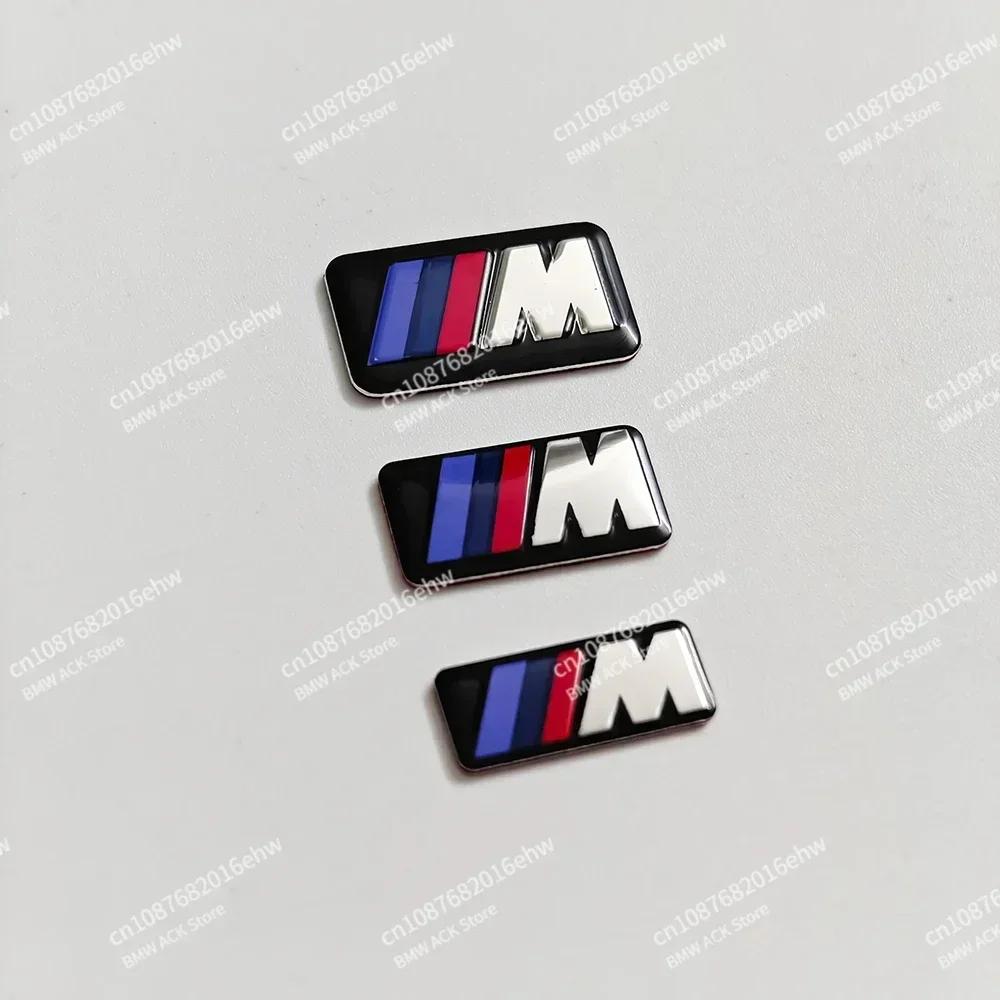 BBJA7 ForBMW M logo E39 E38 E90 E60 F30 F20 X1 X3 X5 M Logo Car Steering Wheel Hub Caps Center Emblem Badge Sticker DIY Sticker