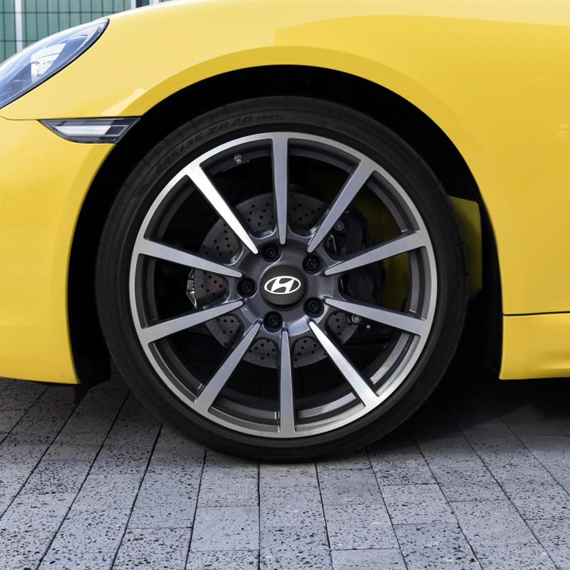 4Pcs 56mm Car Logo Wheel Center Hub Decal Sticker for Hyundai Genesis i30 i20 Tucson Elantra Veloster Kona Getz Sonata N Line b1