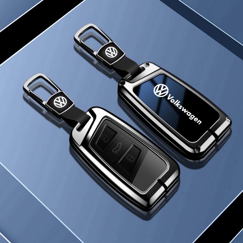 Для VOLKSWAGEN VW Автомобильный металлический чехол-брелок для ключа Защитная крышка для Volkswagen Tiguan MK2 Magotan Passat B8 CC Для корпуса брелока Брелок Аксессуар
