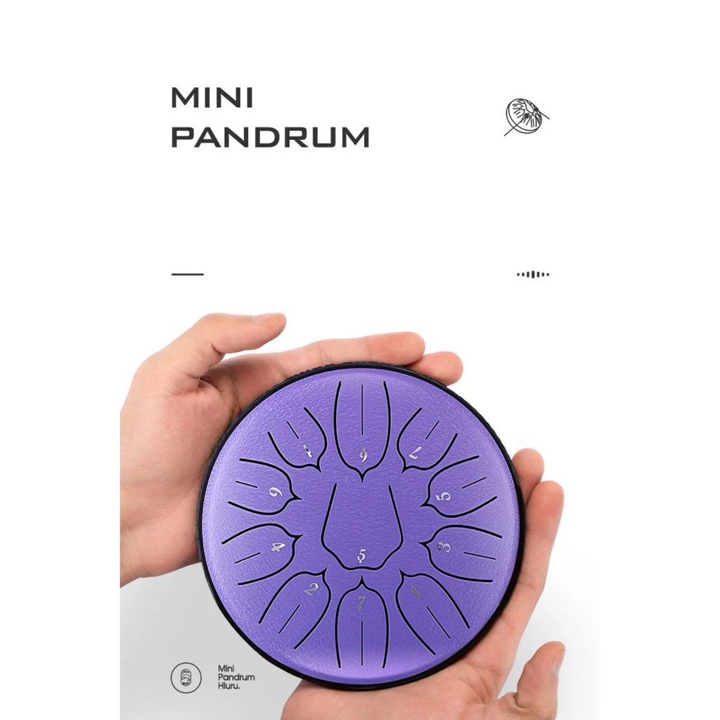 6 Inch 11 Notes Steel Tongue Drum Instrument D Major Percussion Steel Drum Meditation Zen Yoga Musical Drum Christmas Gift