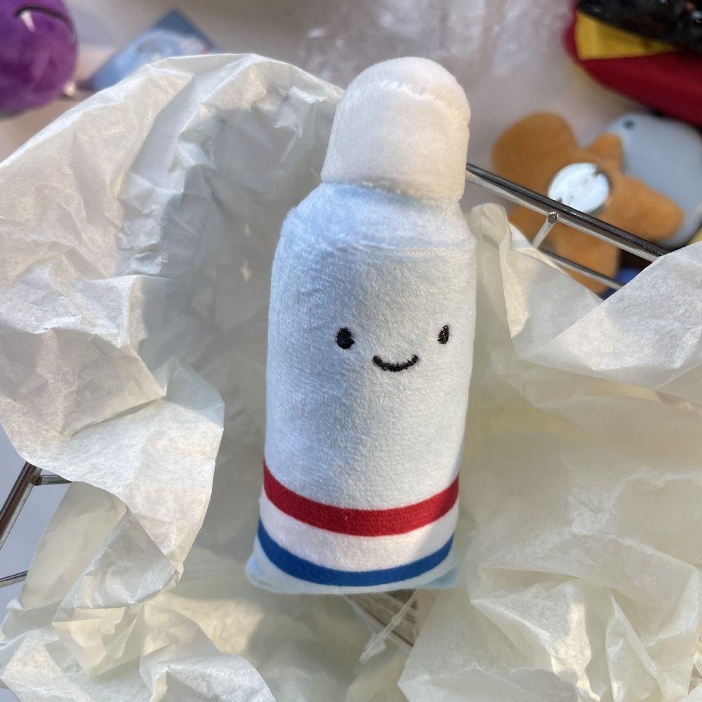 Cute Soft Teeth Plush Keychain Cartoon Plush Stuffed Care for Teeth Pendant Toothbrush Care for Teeth Unisex