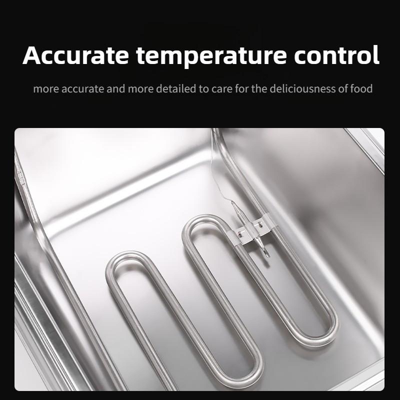 Электрическая фритюрница большой емкости для коммерческого использования, настольная, многофункциональная, для жарки во фритюре, интеллектуальная, с поддержанием постоянной температуры, аппарат для картофеля фри