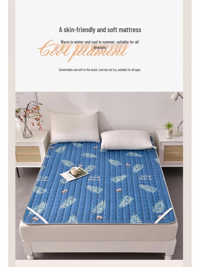 Двухсезонный наматрасник с ротанговой основой – Охлаждающий, для летнего/зимнего использования, для односпальных/двуспальных кроватей, идеально подходит для общежитий