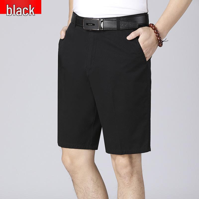 Мужские повседневные летние шорты из чистого хлопка для пап и дедушек среднего возраста