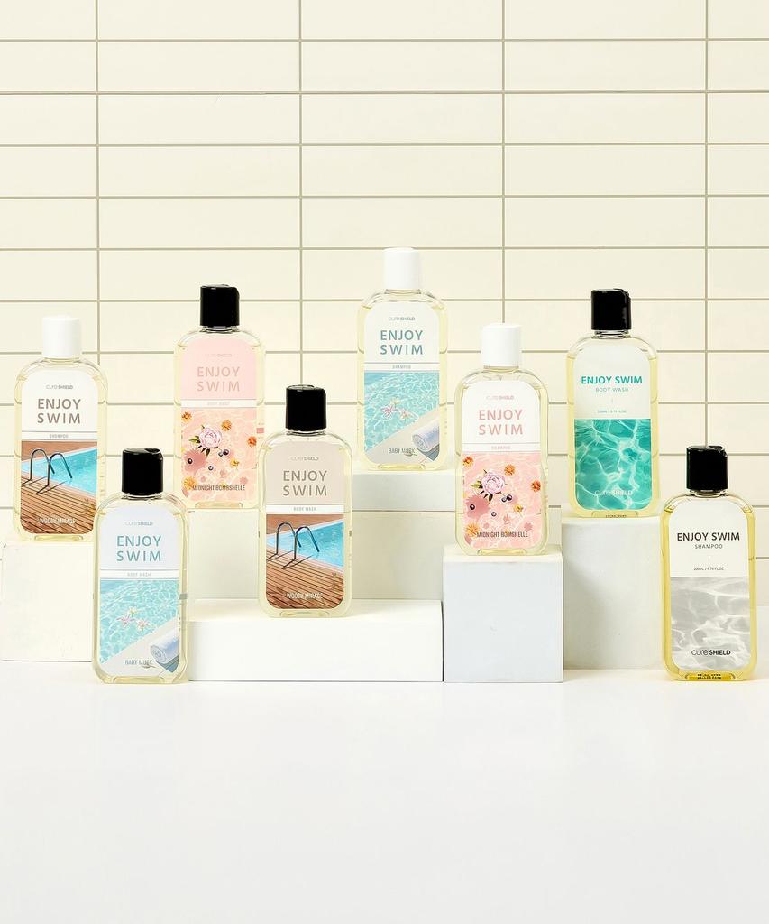 Enjoy Swim Shampoo & Body Wash Basic Set Pool Chlorine Odor Removal 200ml