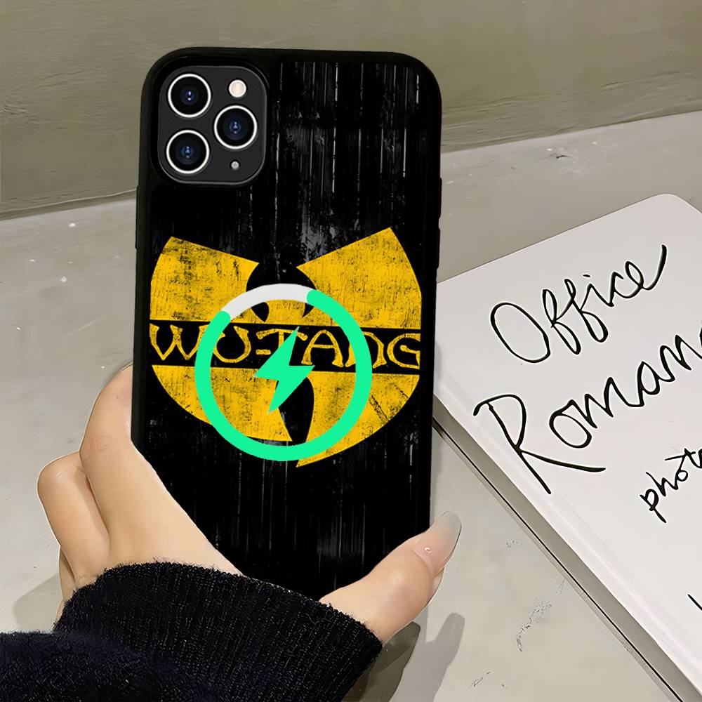 Модные Тренды WU-T-TANG CLANs Магнитный Матовый Чехол Для Телефона Для IPhone 16 17 15 14 13 12 11 Для Magsafe Беспроводной Зарядки Обложка