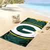 Пляжное полотенце с принтом Green Bay Packers, большое, мягкое, быстросохнущее, для пляжа, кемпинга, плавания