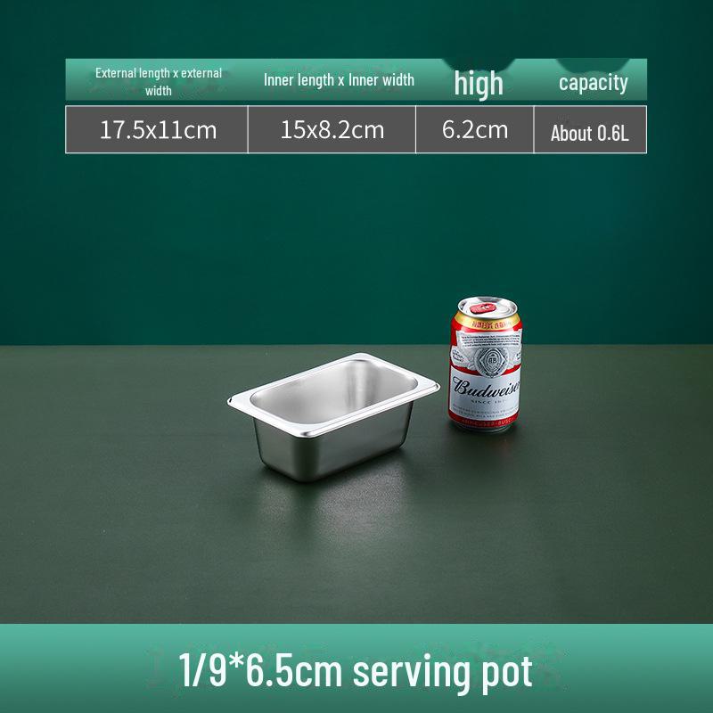 Квадратная сервировочная миска из нержавеющей стали с крышкой для фаст-фуда, молочного чая, приправ или горячих блюд