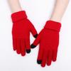 Imitation Cashmere Mittens Winter Warm Full Finger Women Gloves Knitted Wool Mittens Touch Screen