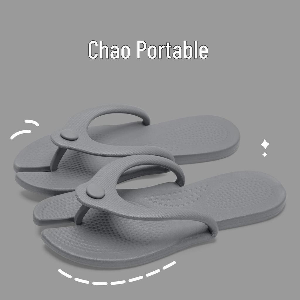 EVA Non-Slip Folding Slippers for Travel and Bathing - Unisex Flip-Flops for Business Trips and Beach