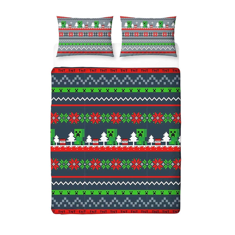 Minecraft Christmas Reversible Duvet Set