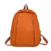 Solid Fashion Color Large Capacity Backpack Surface Inner Pocket Travel School