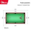JEEANLEAN Black Eight 9ft Steel Frame Pool Table