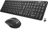 Arteck 2.4G Wireless Keyboard and Mouse Set, Lightweight, Slim, Type-C Rechargeable, Full-Size Keyboard and Mouse, Compatible with Computers,