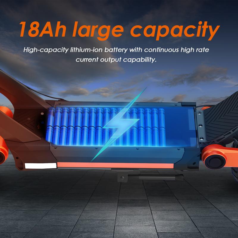 Электрический самокат Kugookirin G3 для взрослых, мощный мотор 1200 Вт, самокат 60 км с электронным ЖК-дисплеем, электрический степ-гироскутер