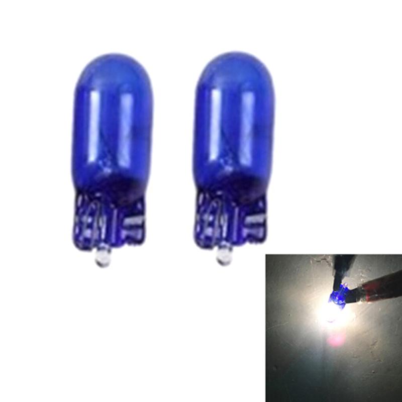 10Pcs T10 W5W 168 Halogen Car Bulbs 12V 5W 6000K Xenon White Instrument Light Reading Light Clearance Signal Lamp Bulbs 7