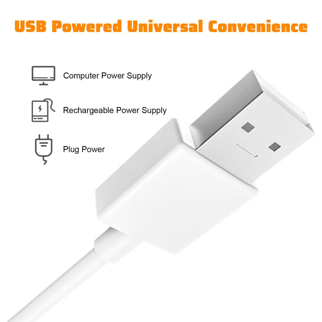 Mirror Front Lights Dresser Refill Makeup Mirror Bulb Tri-color Dimming USB Touch Switch Long Press