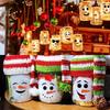 71 шт. ПВХ Рождественские наклейки «Лицо снеговика» DIY Прозрачные наклейки с выражениями для бутылок и стаканов Самоклеящиеся