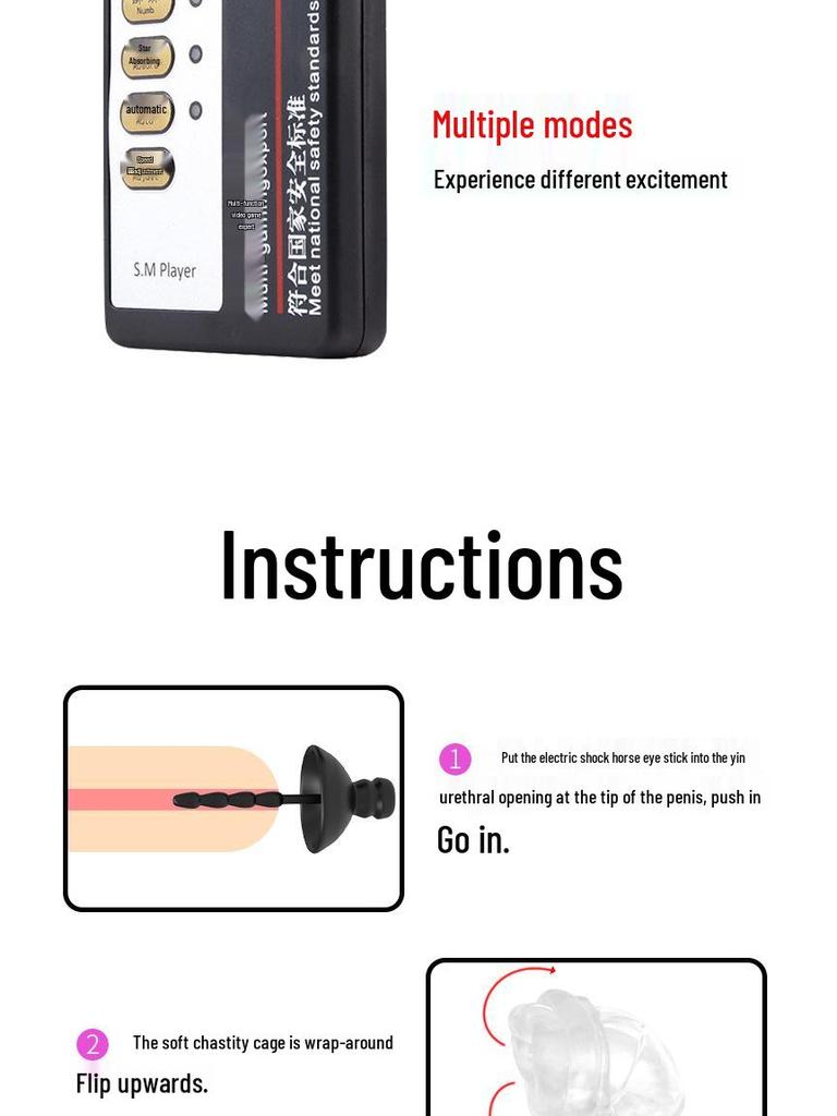 SM Электрический шок Кольцо целомудрия для лошадиного глаза: Мужское тренировочное и ограничивающее устройство для кульминации