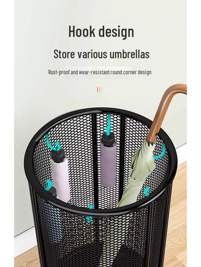 Large Capacity Commercial & Household Hanging Umbrella Stand and Storage Rack
