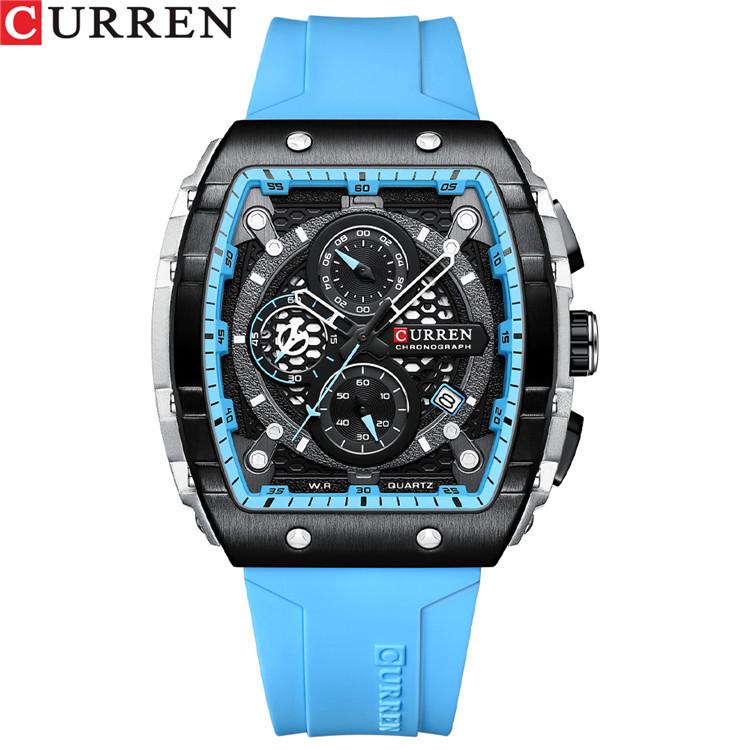 CURREN Six-pin Chronograph Watch Men's Fashion Multi-functional Watch