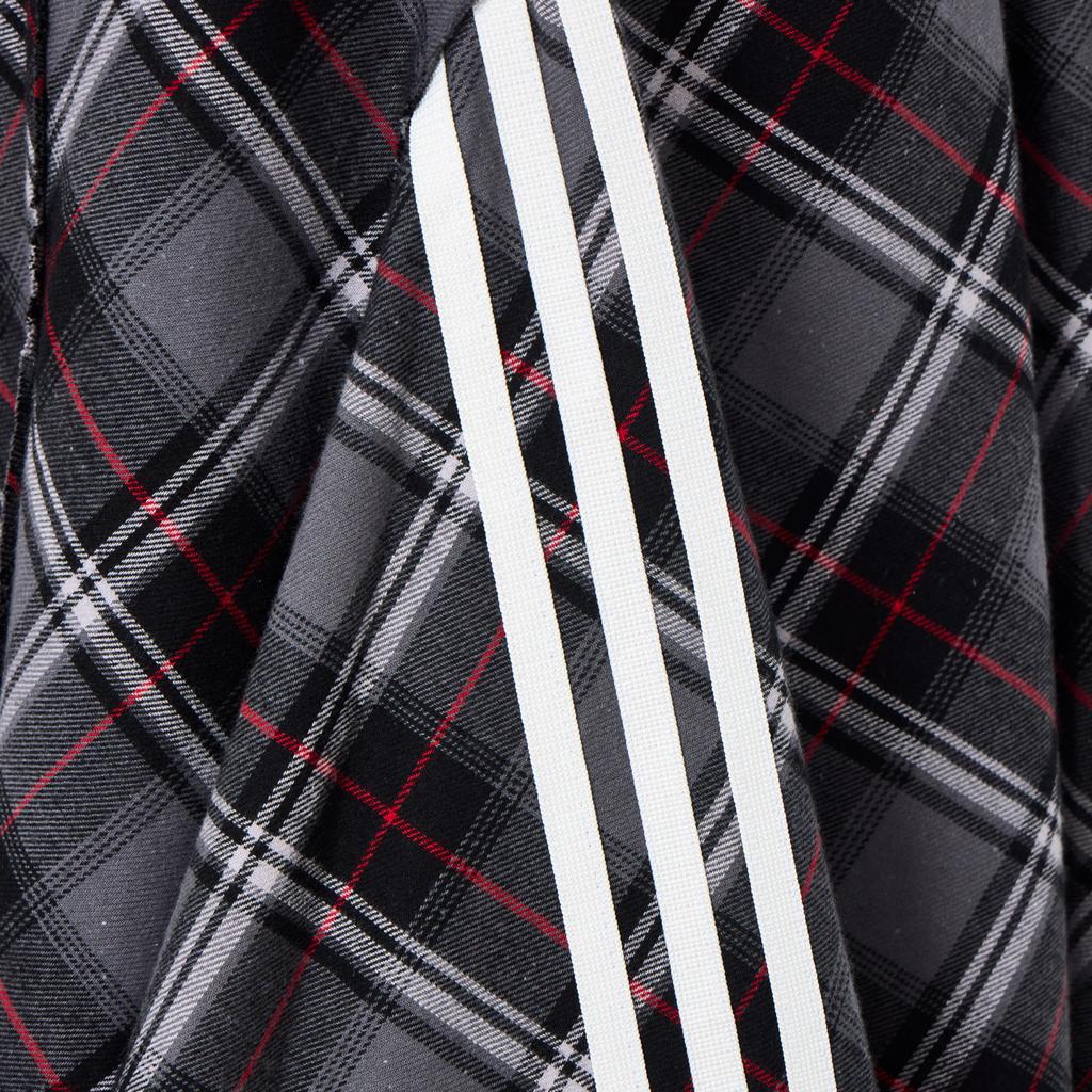 adidas Оригинальная клетчатая юбка в полоску Спортивная модная универсальная повседневная длинная юбка Женские юбки KT6381