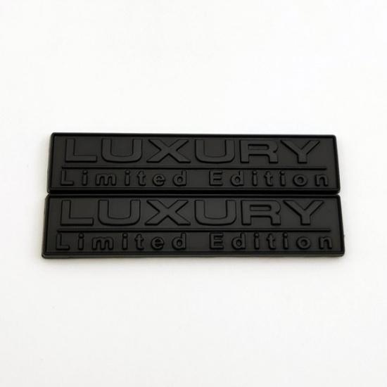 2x Black Metal Luxury Limited Edition Emblem Sport Bagde Car Sticker Decal