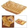 Imitation Rattan Basket Bread Fruit Display Perfume Tray Lightweight Food Storage Baskets for