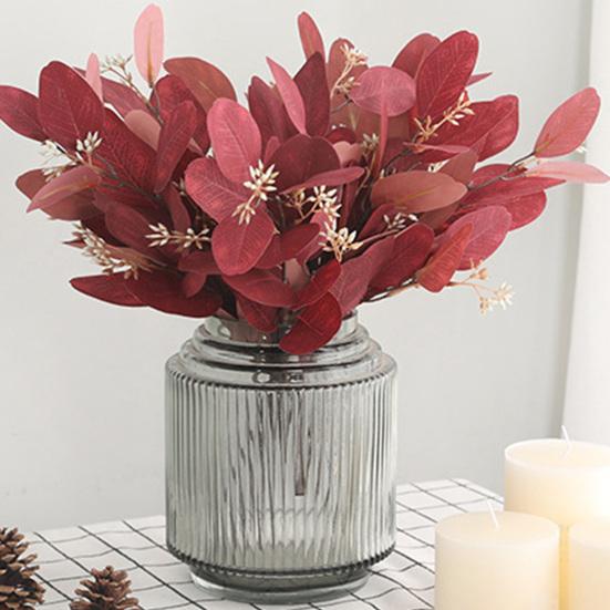 Элегантный портативный удобный яркий изысканный долговечный эвкалипт искусственные листья растения декор