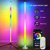 122см Умная угловая напольная лампа с регулируемой яркостью, управление через приложение, RGB LED, современное освещение для настроения, напольные светильники для спальни, игровой комнаты, гостиной