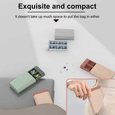 6 ячеек прямоугольная аптечка органайзер для таблеток пылезащитный компактный портативный маленький герметичный чехол для таблеток держатель для планшета