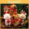 Cartoon Christmas Cute Capybara Hugging Plush Toy Girls Children Gift