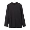 Y-3 Solid Color Loose Casual Crew Neck Long Sleeve T-Shirt Unisex Tops Black H44788
