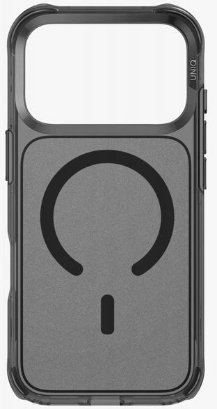 Чехол Uniq lifepro xtreme для Apple iPhone 17 Pro 6.3 MagClick зарядка черный прозрачный прозрачно-черный