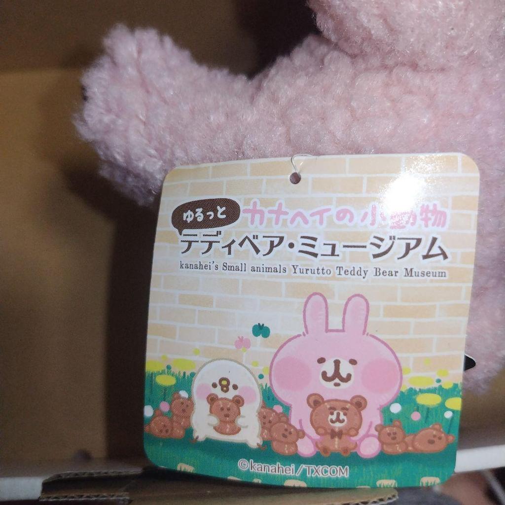 [USED] Kanahei Collaboration Teddy Bear, Small Size Plush Toy, Nasu Teddy Bear Museum