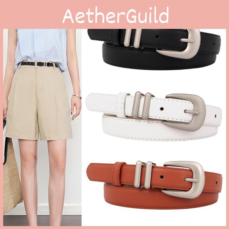 Womens Leather Pu Belt With Pin Buckle For Business Casual And Styles Denim