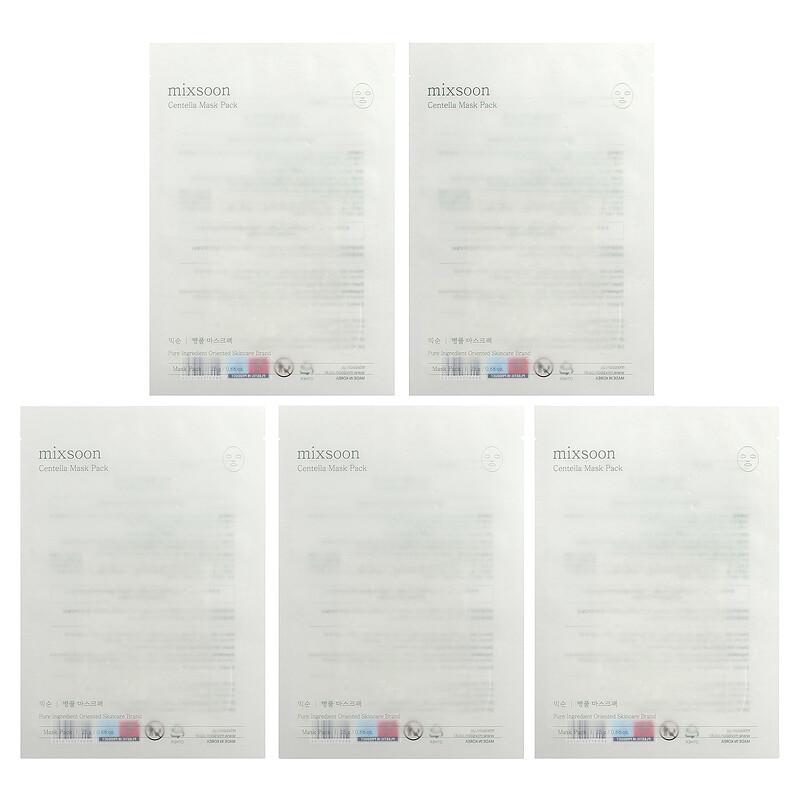 Centella Beauty Mask Pack, 5 Masks, 0.88 oz (25 g) Each