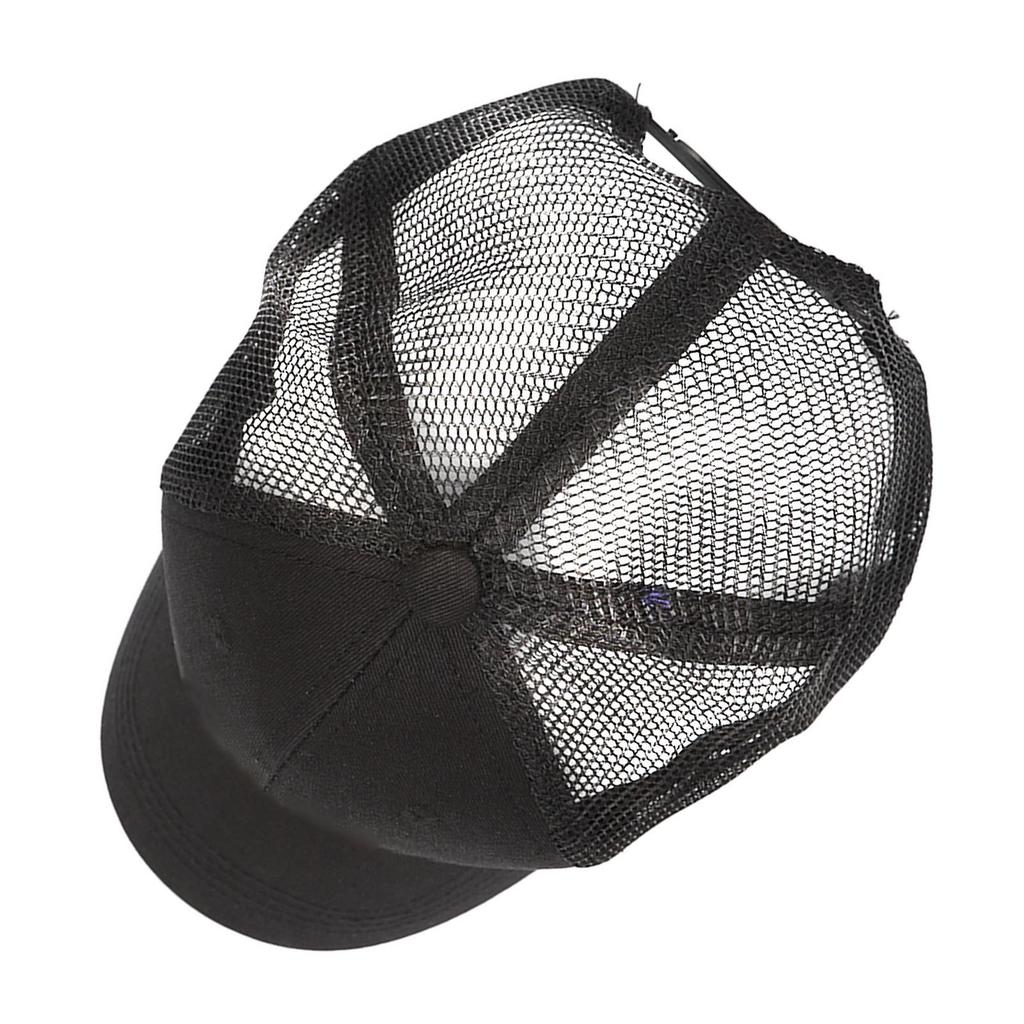 Men Women Letter Embroidered Cap Black Adjustable Fashionable Travel Outdoor Fishing Mesh Back Cap