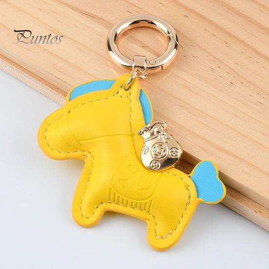 Автомобильный брелок из искусственной кожи, изысканная мини-сумка, стильный прочный подарок, модный декоративный дизайн, брелок с лошадью