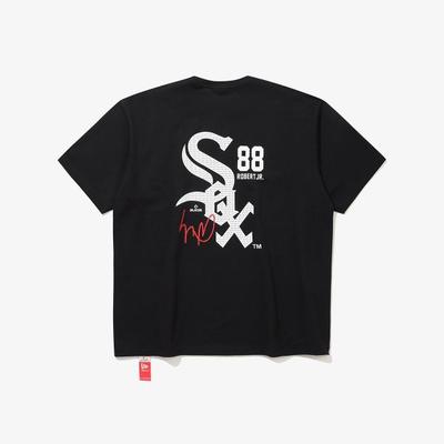 New Era Чикаго Уайт Сокс Игрок Подпись Футболка Черный 15147527