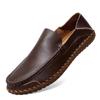 Handmade Genuine Leather Men's Casual Shoes Loafers Comfortable Moccasins Men Flats Shoes